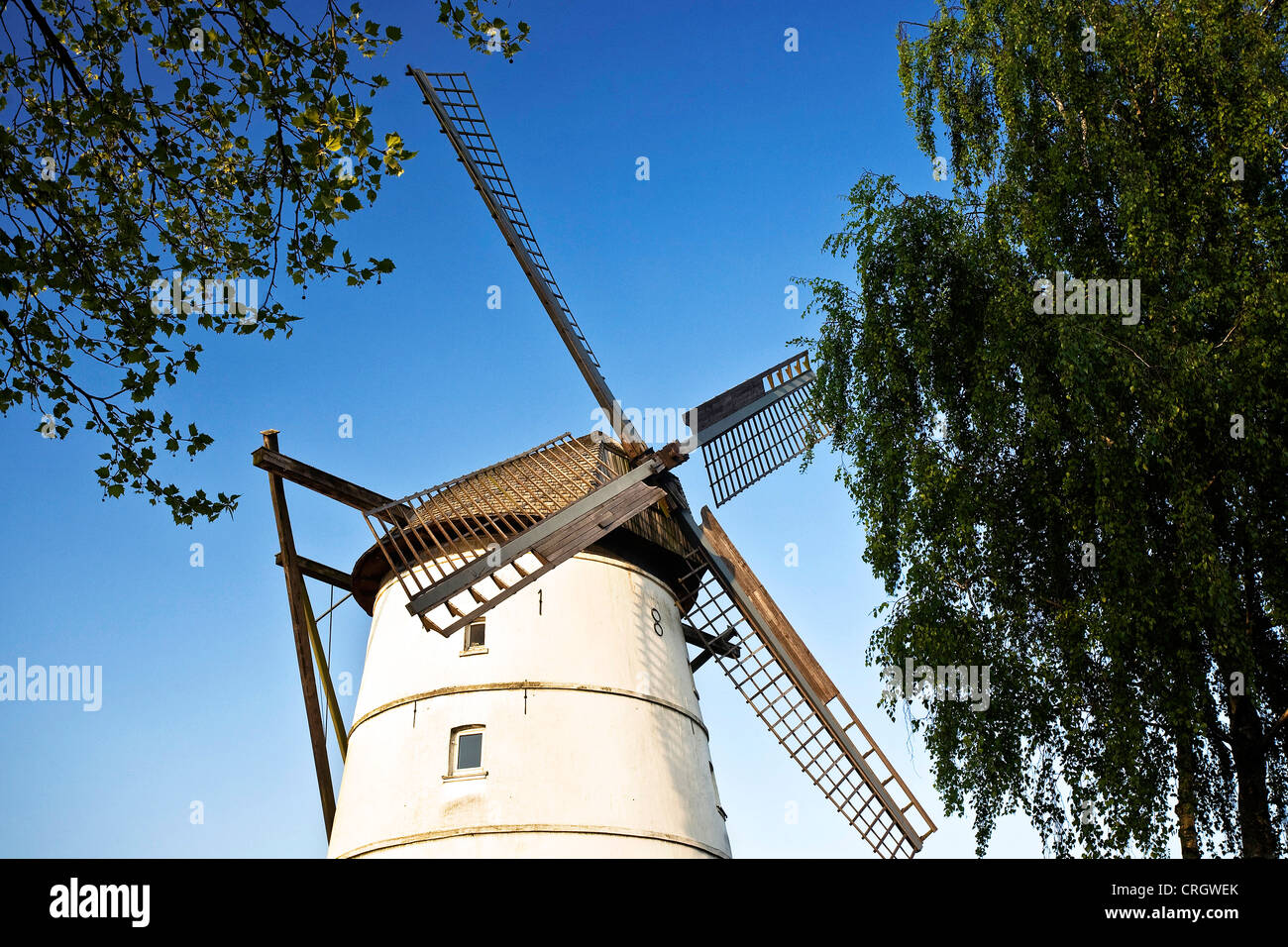 alte Windmühle in Boenen in der Nähe von Unna, Germany, North Rhine-Westphalia, Boenen Stockfoto