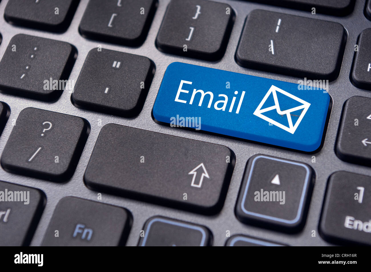 e-Mail-Konzepte mit Nachricht auf Computer-Tastatur. Stockfoto