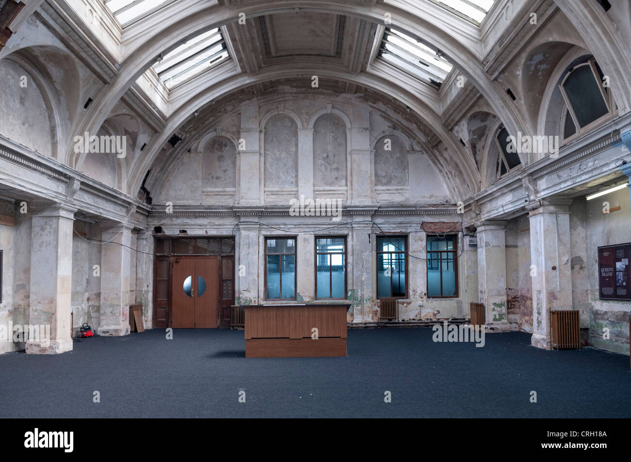 Das Zimmer, wo die Titanic, in der ehemaligen Harland und Wolff Werft in Belfast, Nordirland entworfen wurde Stockfoto