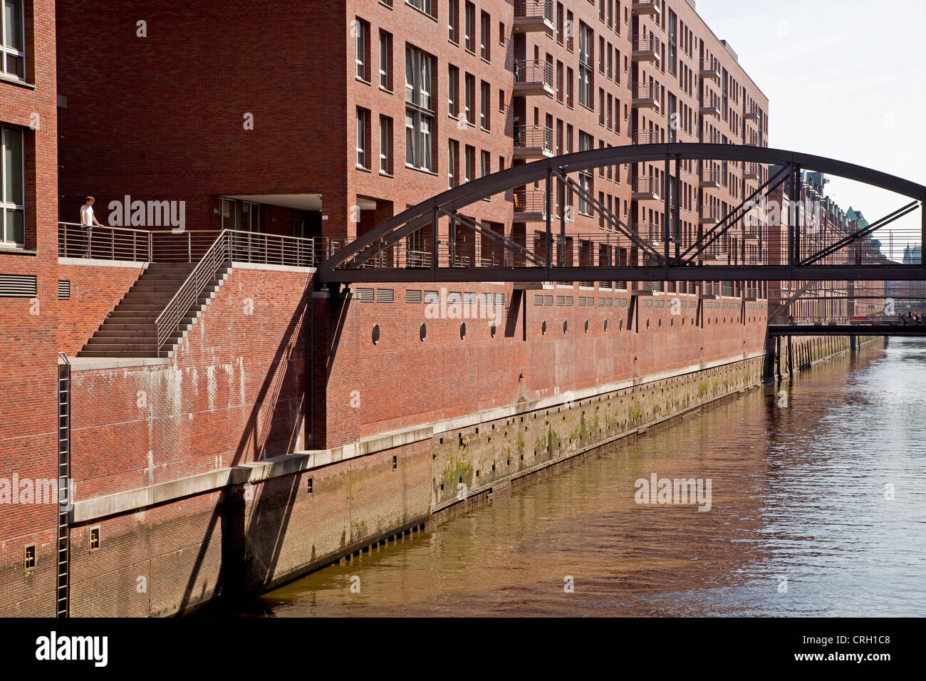 Lager und einen Kanal im Stadtteil Speicherstadt, freie und Hansestadt Stadt Hamburg, Deutschland, Europa Stockfoto