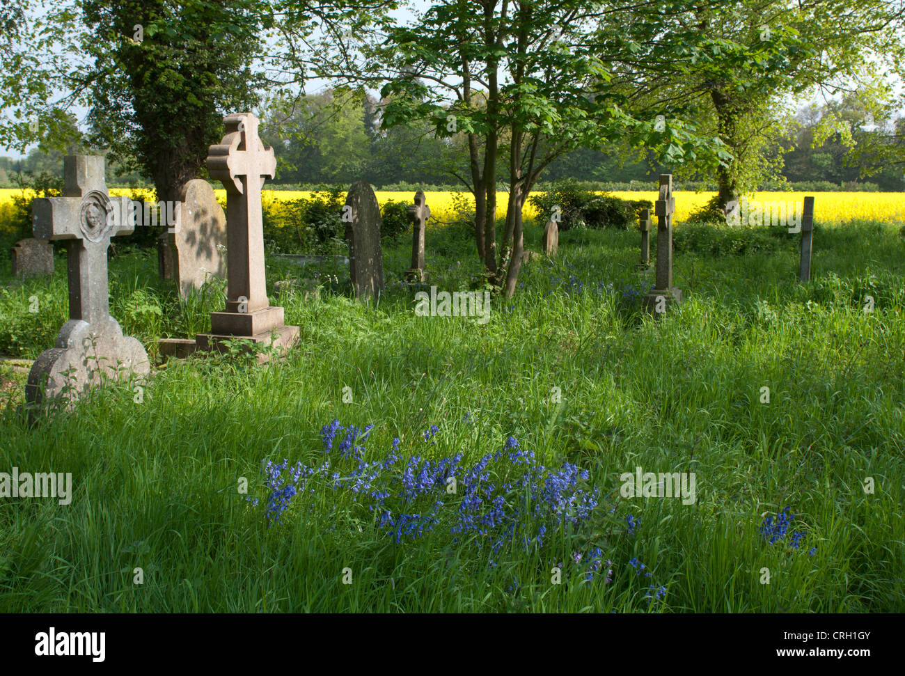 Heilige Dreiheit-Kirchhof, Hatton, Warwickshire, UK Stockfoto