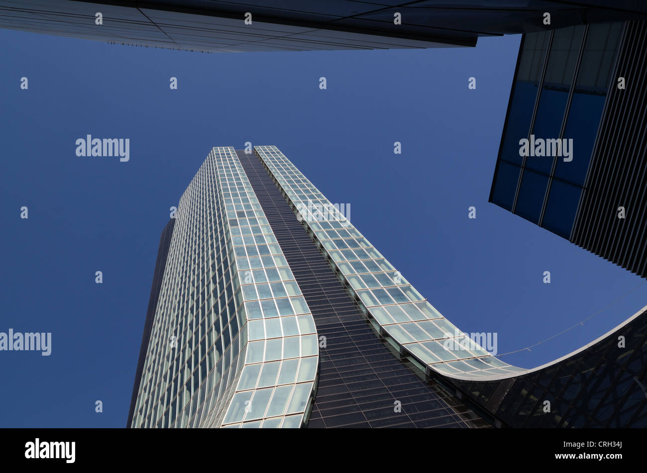 CMA CGM Headquarter Office Tower-Gebäude von Zaha Hadid in Euroméditerranée Bezirk Marseille Marseille Frankreich Stockfoto