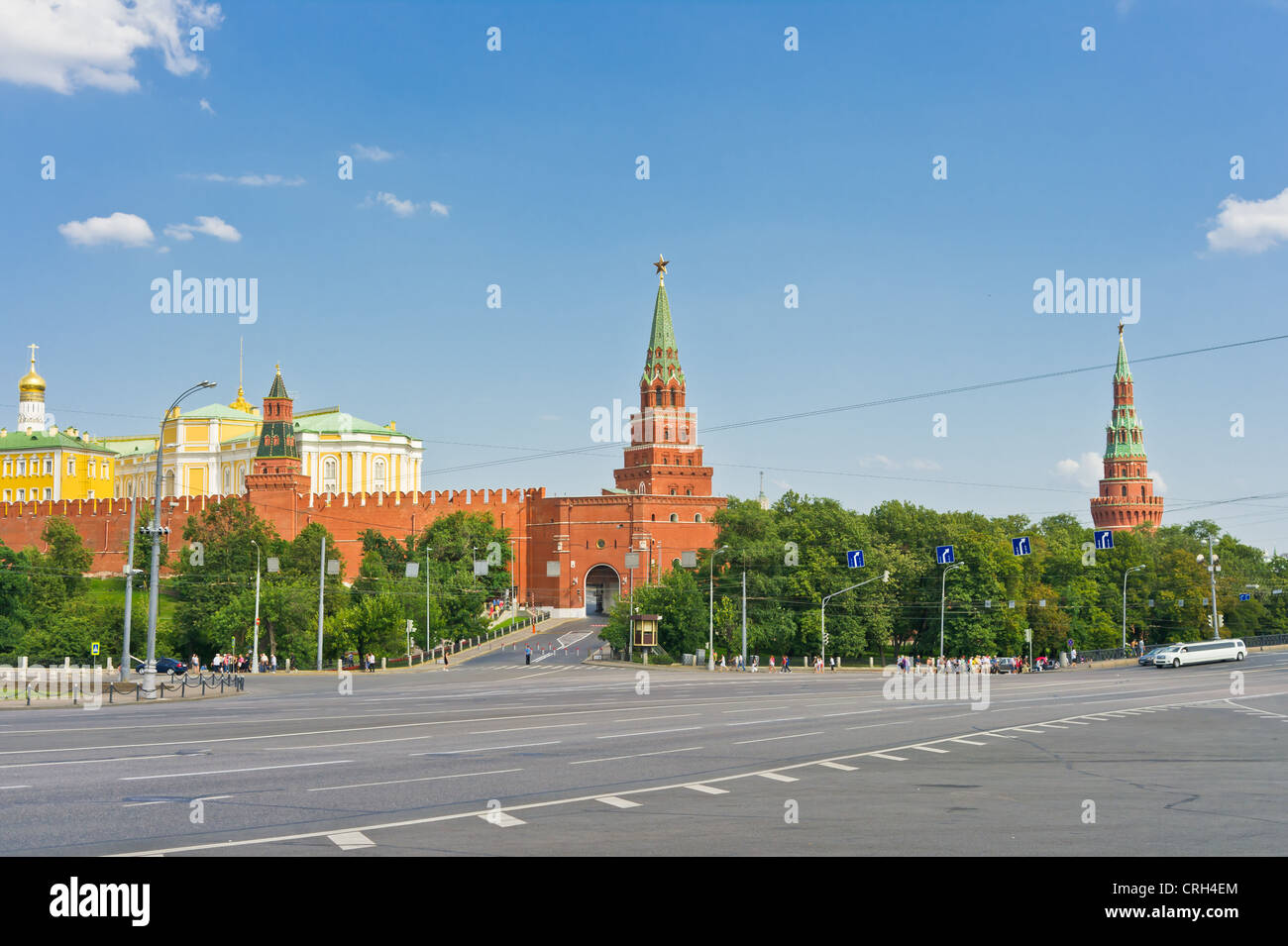 Ansicht des Moskauer Kreml Stockfoto
