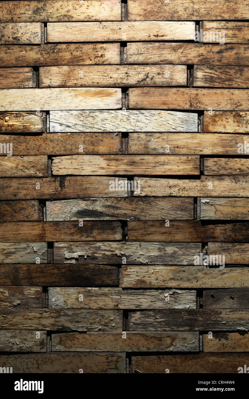 Alten schmutzigen Holzwand Stockfoto