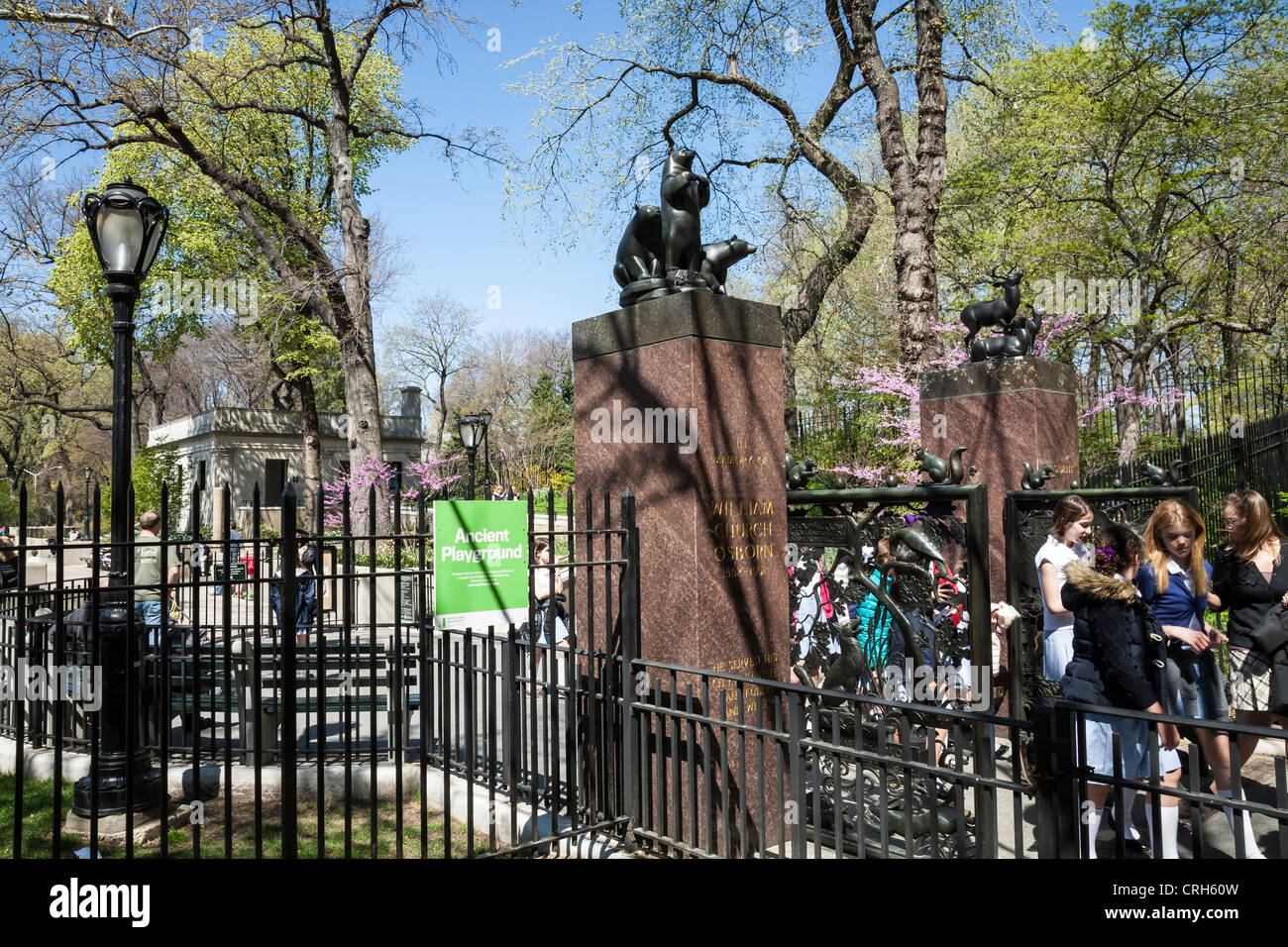 Alten Spielplatz, Central Park, Manhattan, New York City, New York Stockfoto