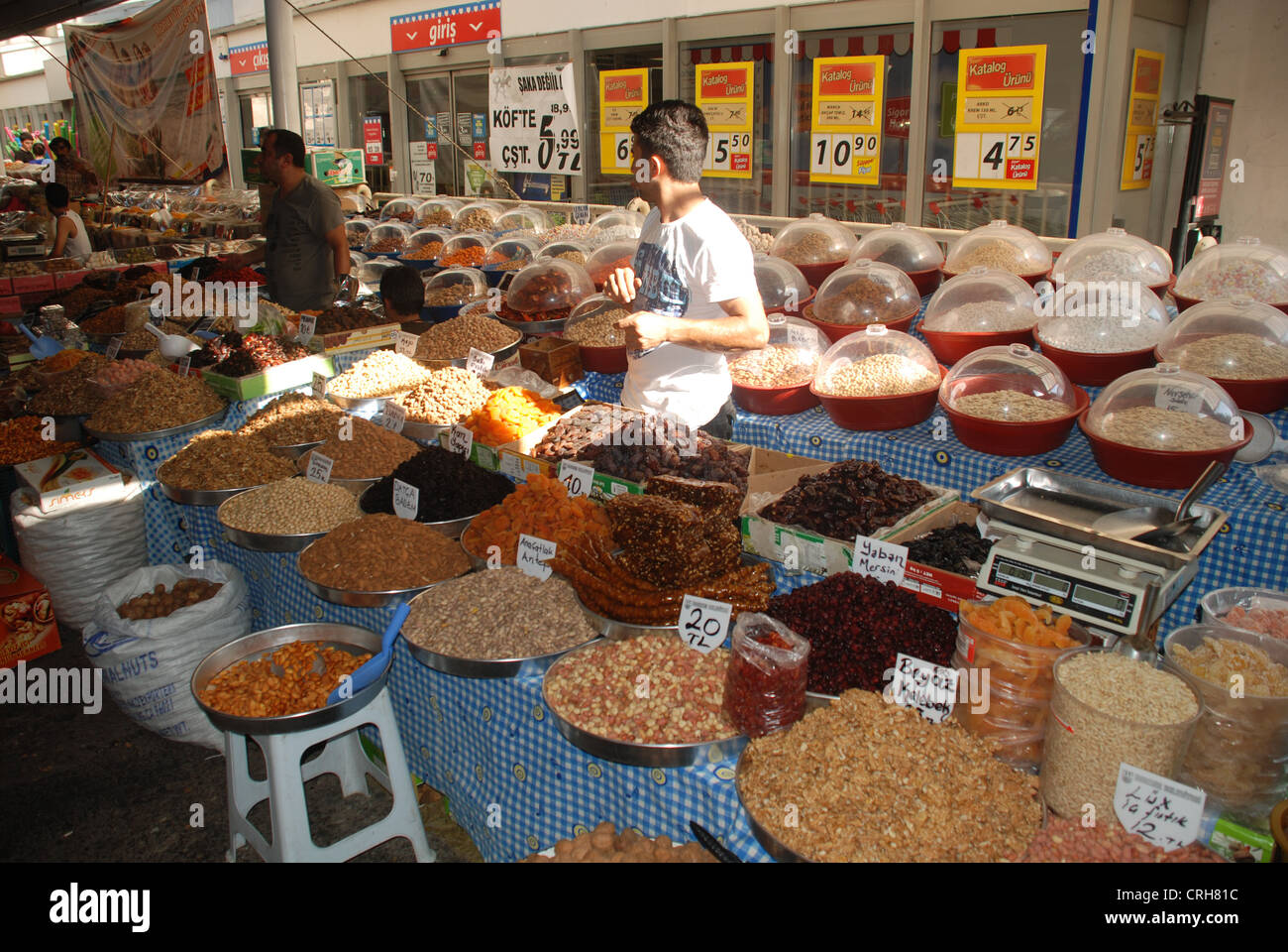 Szenen aus Bodrum Markt in Süd-West-Türkei. Bild: Adam Alexander/Alamy Stockfoto