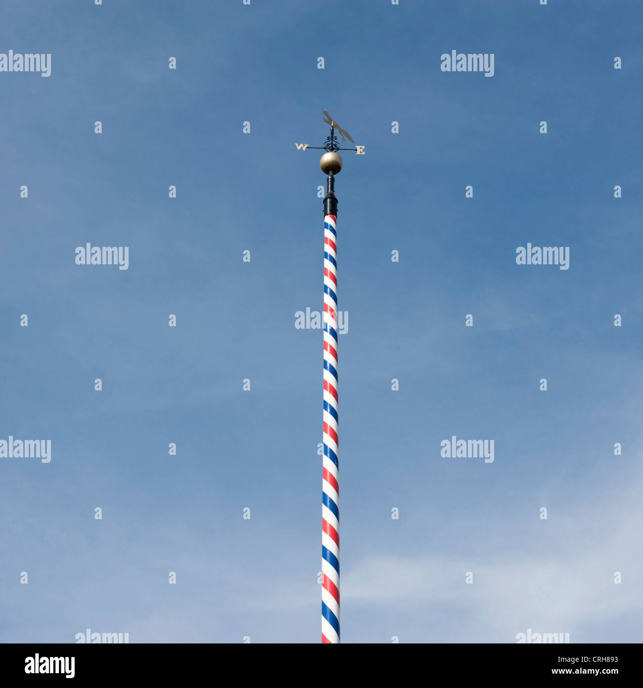 Die Spitze der Maibaum, Welford-on-Avon, Warwickshire, England UK Stockfoto