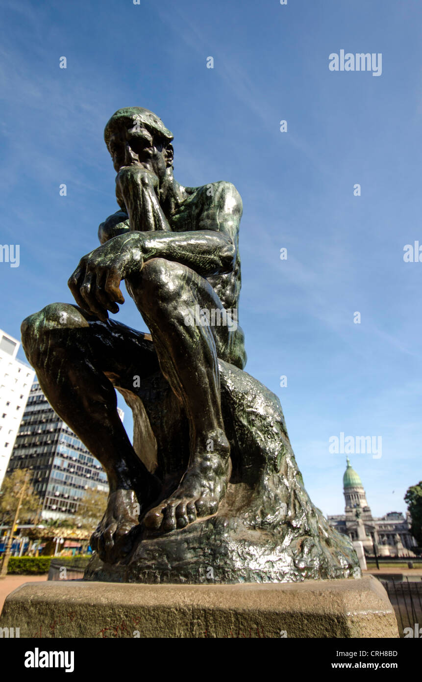 Der Denker Statue Buenos Aires-Argentinien-Südamerika Stockfoto