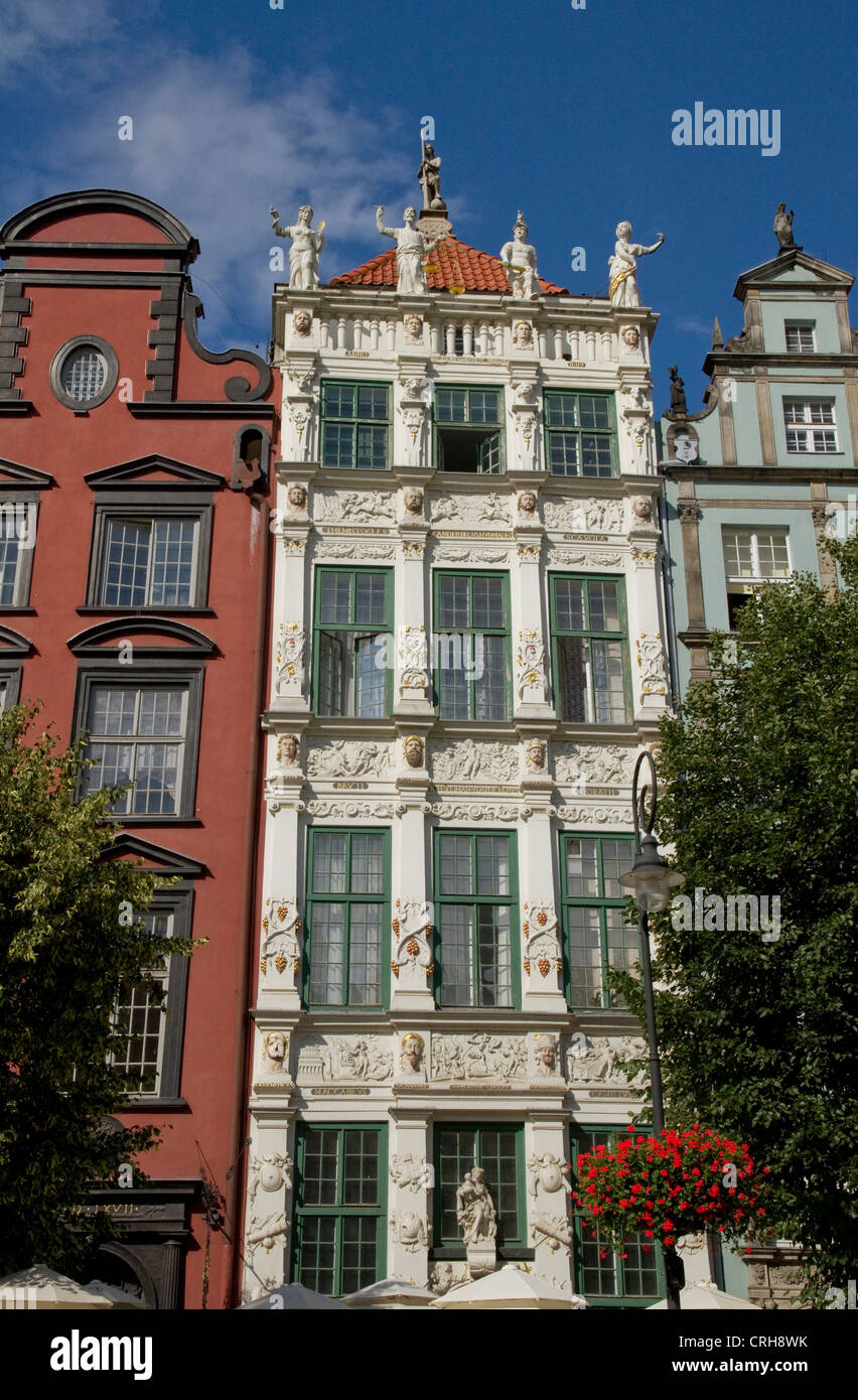 Goldenes Haus In Dluli Targ Danzig Polen Stockfoto Bild 48937999