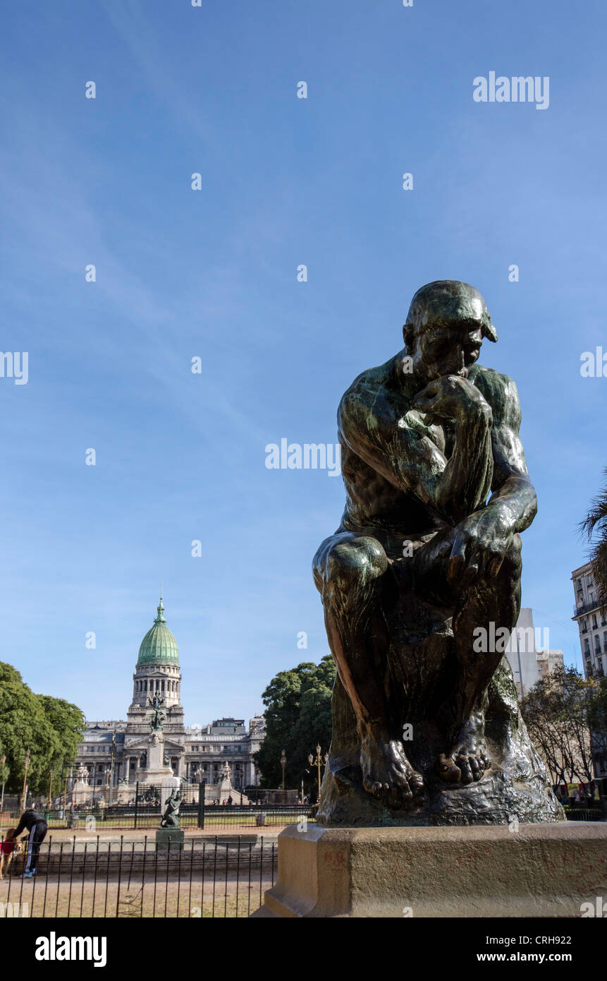 Der Denker Statue Buenos Aires-Argentinien-Südamerika Stockfoto