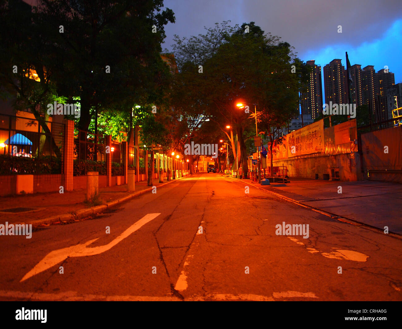 Städtischen Sinn in der Nacht Stockfoto