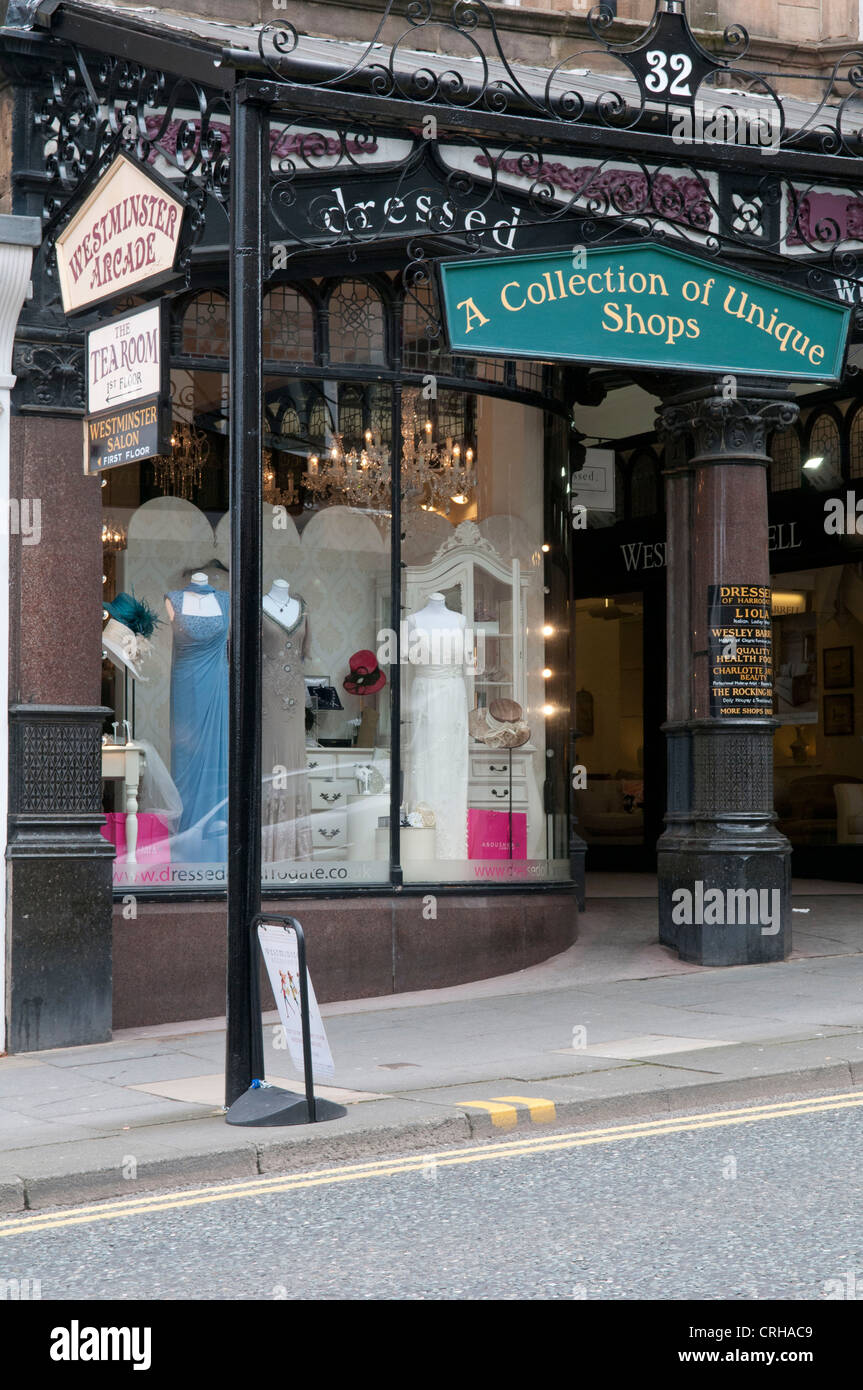 Westminster shopping Arcade, Parliament Street, Harrogate Stockfoto