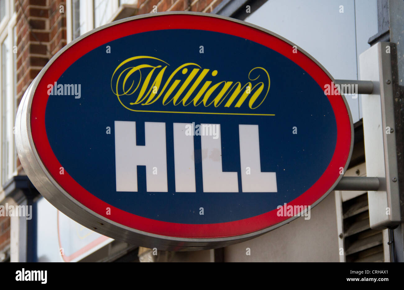 William Hill Zeichen Stockfoto