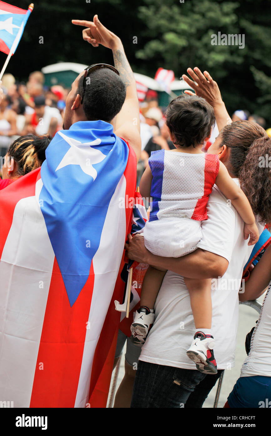 Die jährliche Puerto Rican Day Parade in New York City Stockfoto