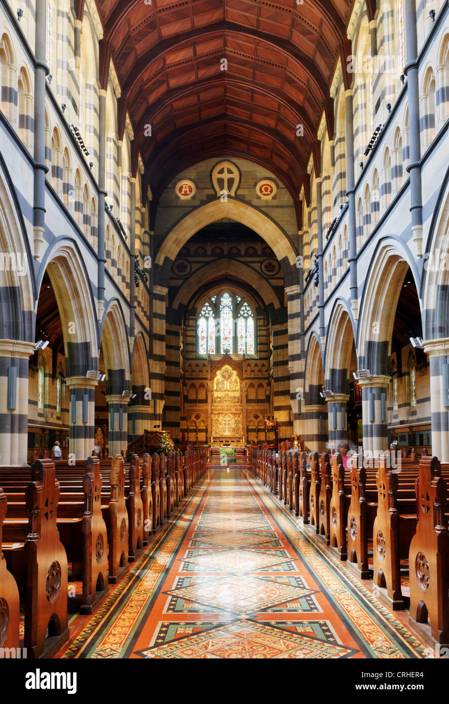 Innen St Pauls Cathedral Melbourne Australien Stockfoto