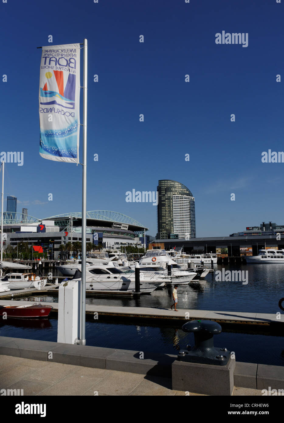 Von Melbourne Australien trendy Docklands Stockfoto