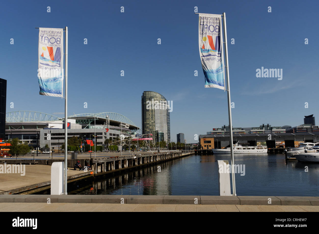 Von Melbourne Australien trendy Docklands Stockfoto