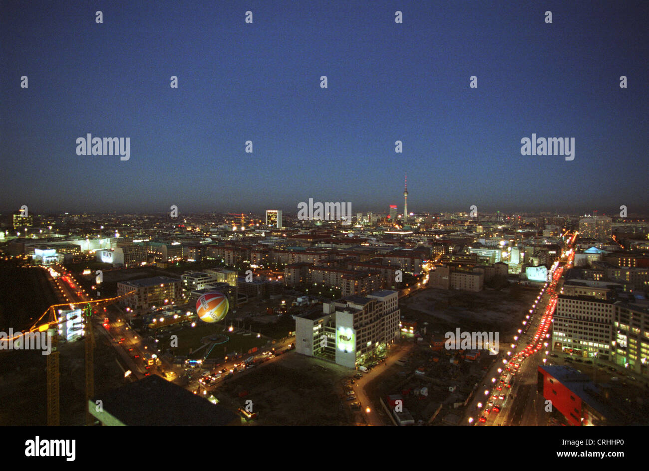 Berlin, Deutschland, die nächtliche skyline Stockfoto