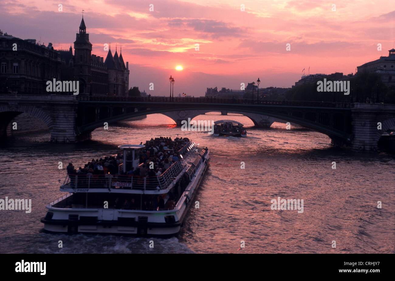 Paris, Frankreich, das Schiff auf der Seine Stockfoto
