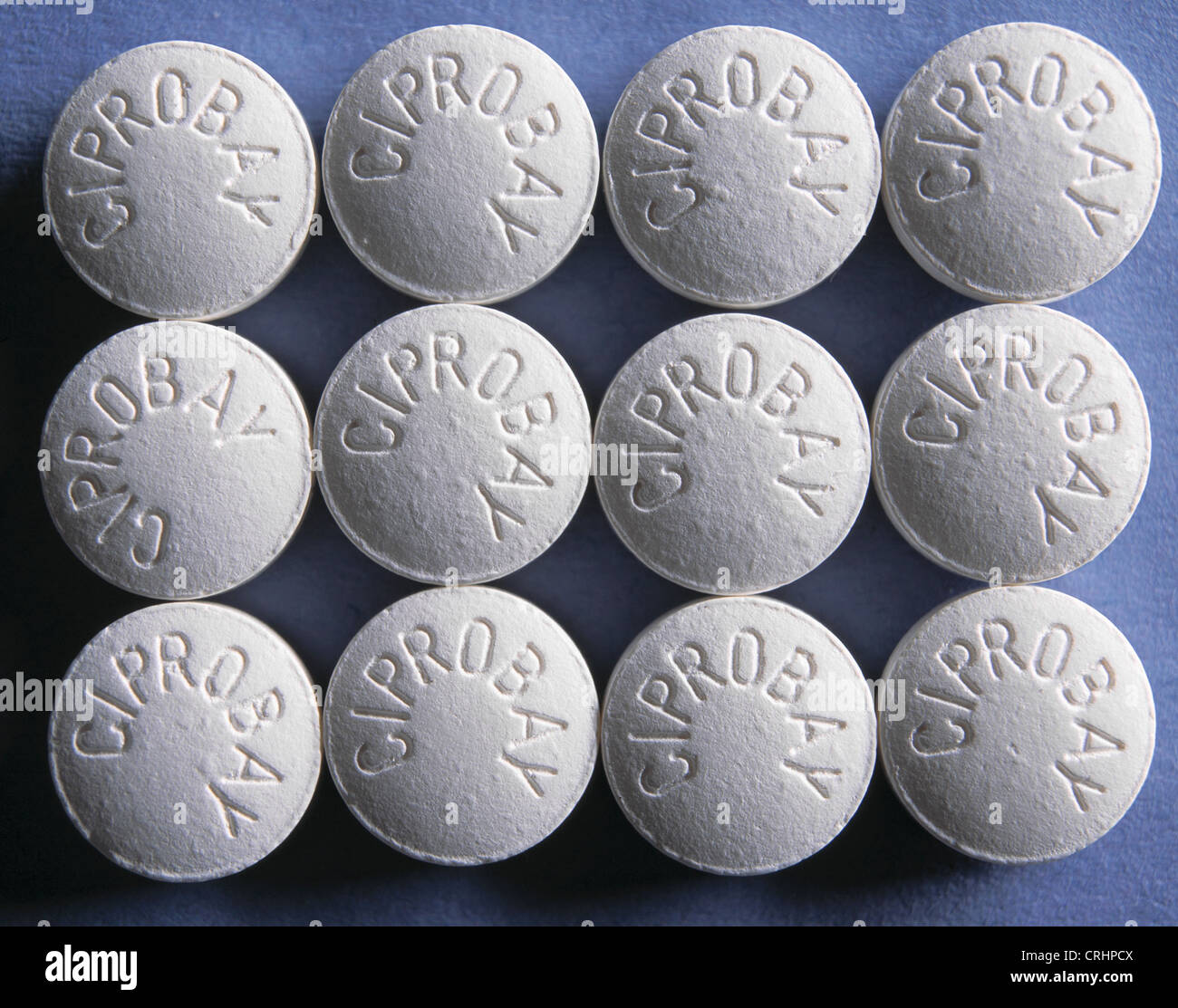 Cipro, ein Antibiotikum, hergestellt von Bayer für die Behandlung von anthrax Stockfoto