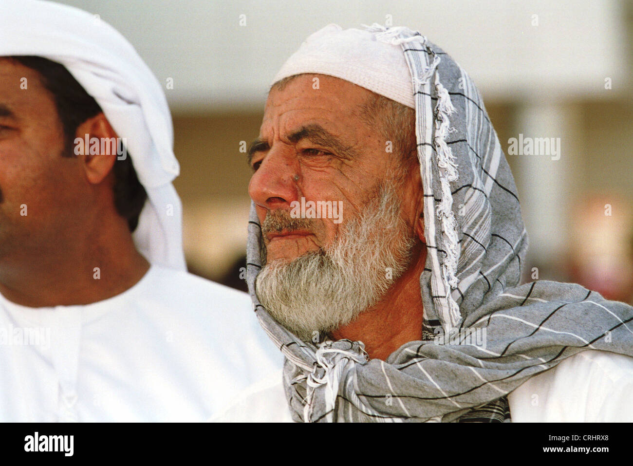 Dubai, Vereinigte Arabische Emirate, Mann mit Hut Stockfoto
