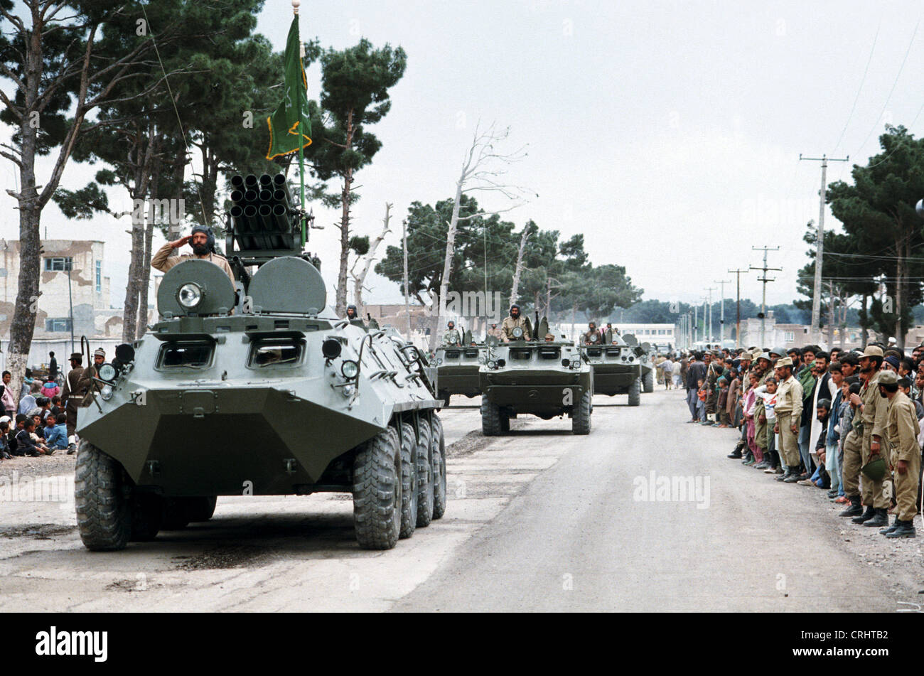Herat, Afghanistan, Militärparade zum 2 Jahrestag der islamischen Revolution Stockfoto