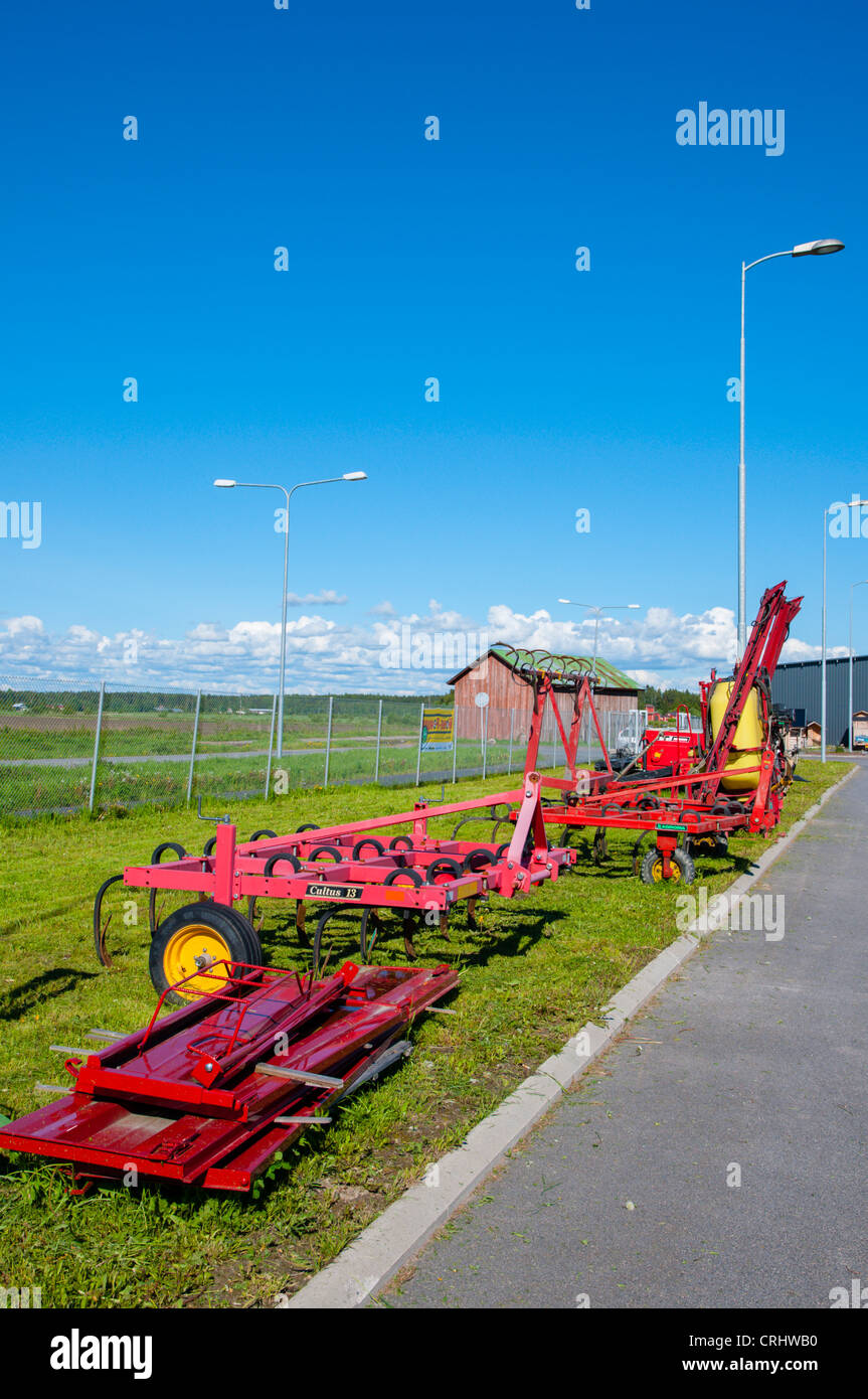 K-Rautia landwirtschaftliche Geräte und Maschinen Shop Hyvelä Bezirk Pori-Finnland-Europa Stockfoto
