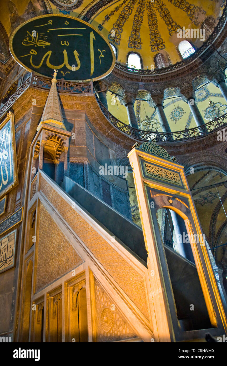 Innenraum der Hagia Sophia Museum - Istanbul, Türkei Stockfoto