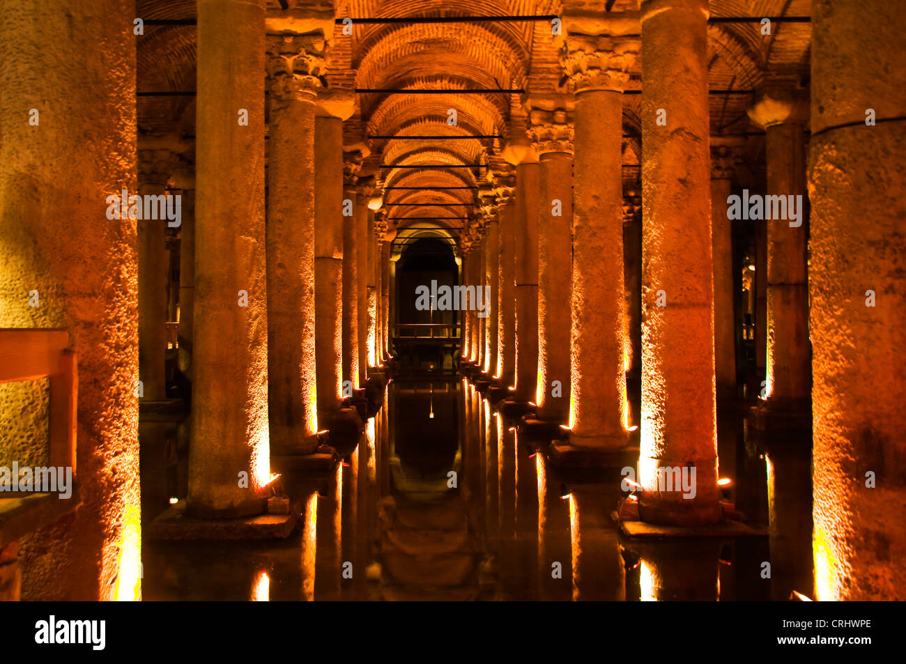 Die Basilika-Zisterne in Istanbul, Türkei Stockfoto