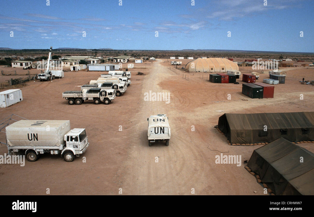 Belet Huen Bundeswehr-Camp in Somalia Stockfoto