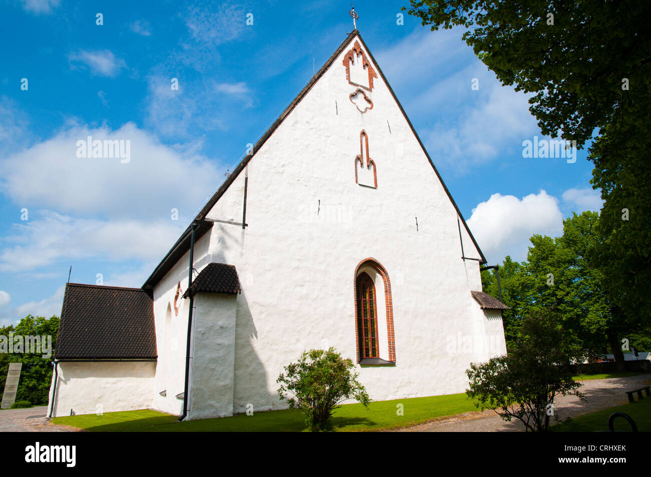 Porvoon Tuomiokirkko Porvoo Kathedrale Altstadt Porvoo Uusimaa Provinz Finnland-Nordeuropa Stockfoto