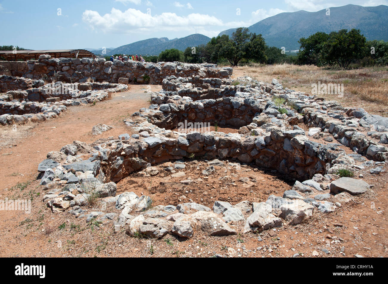 Archäologie Malia Kreta Griechenland Stockfoto