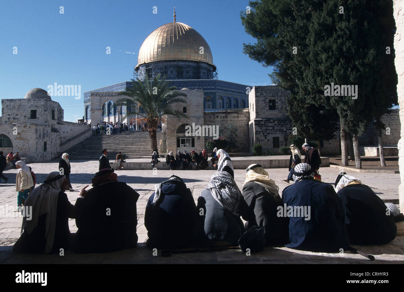 Al-Aqsa-Moschee auf dem Tempelberg in Jerusalem Stockfoto