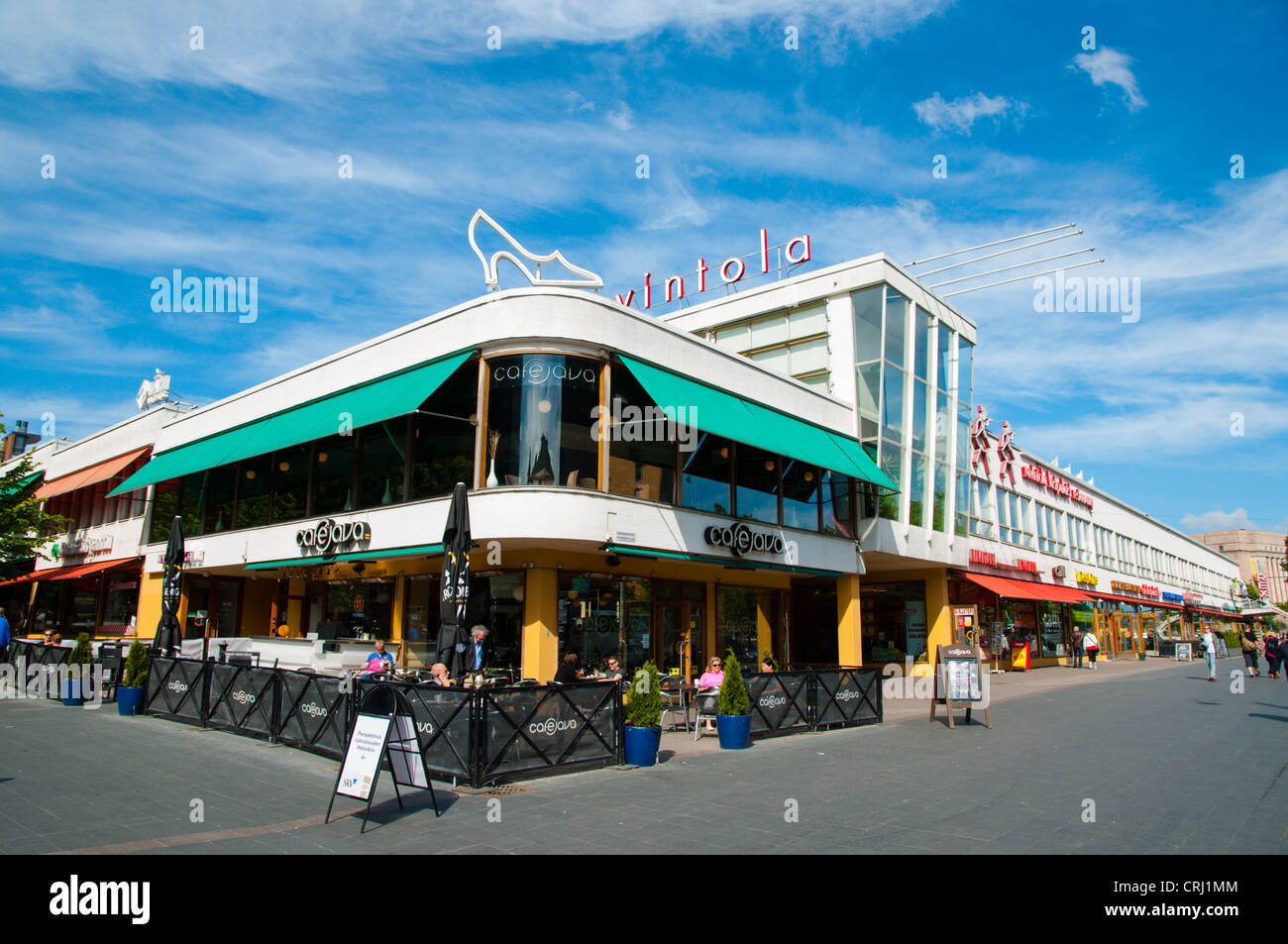 Mannerheimintie Straße Helsinki Finnland Mitteleuropa Stockfotografie
