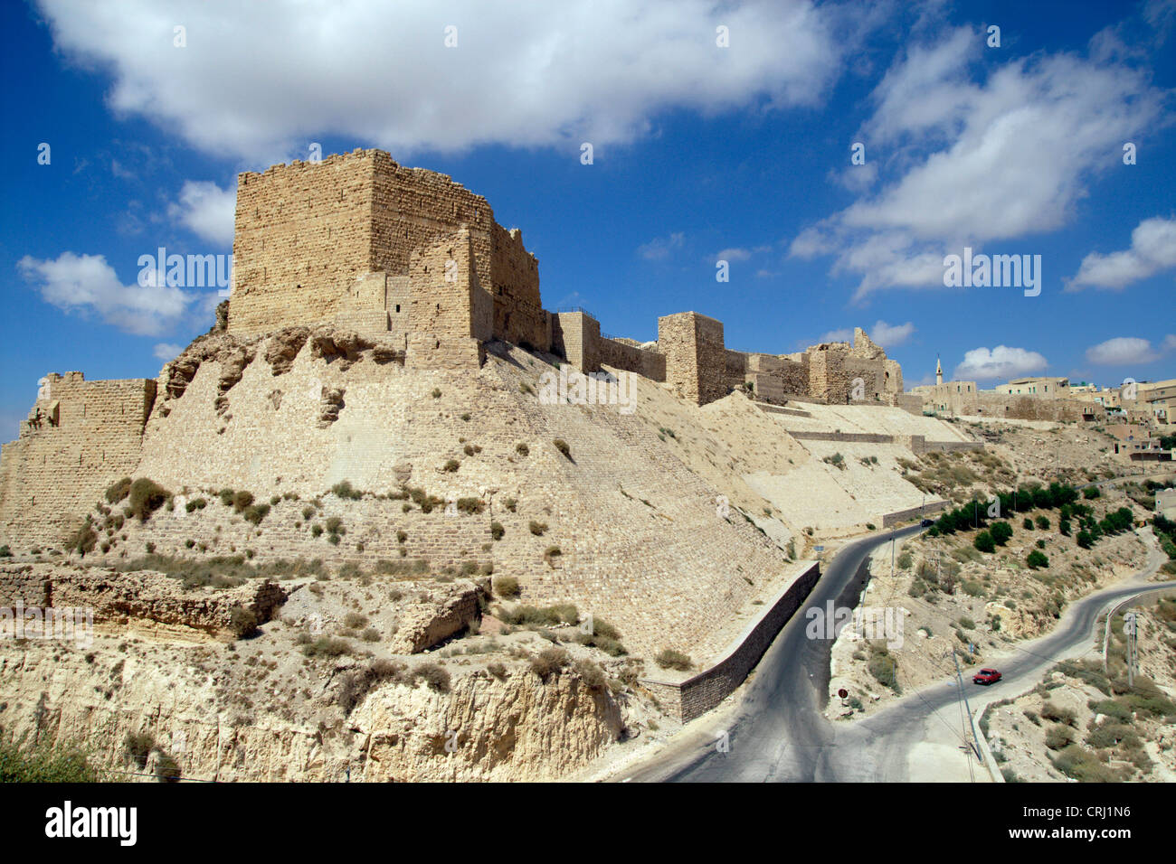 Kreuzritterburg Kerak, Jordanien, Karakorum Highway Stockfoto