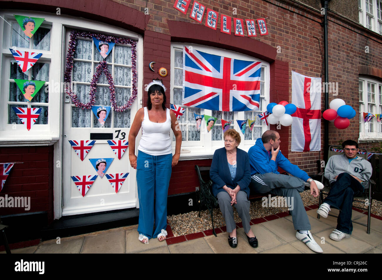 Queens-Diamant-Jubiläum feiern in London Juni 2012 Stockfoto