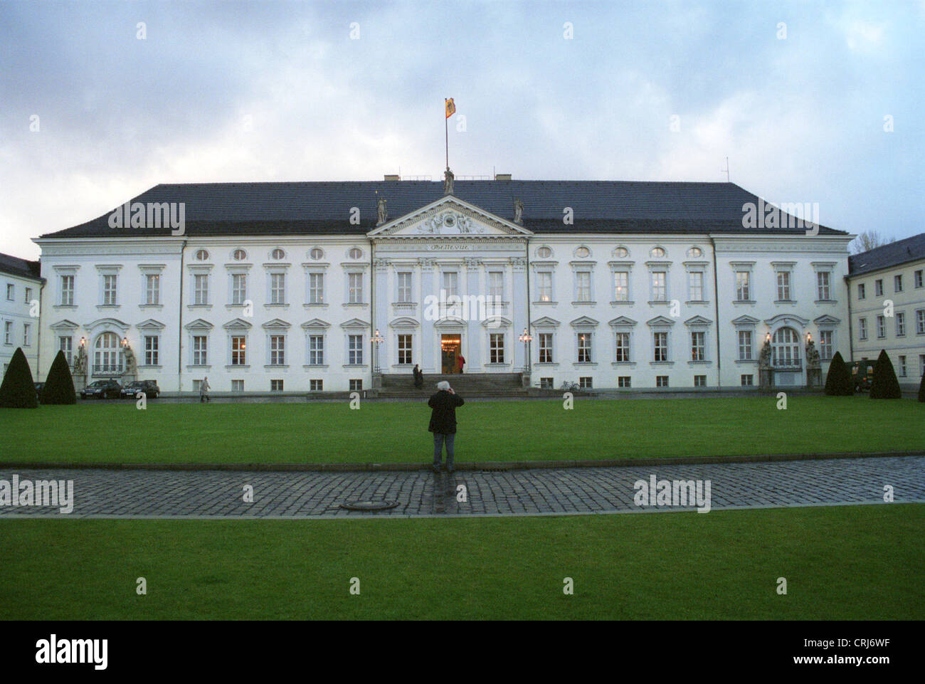 Das Schloss Bellevue, der Amtssitz des Bundespräsidenten Stockfoto