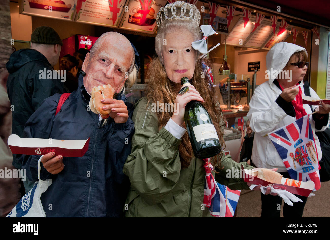 Queens-Diamant-Jubiläum feiern in London Juni 2012 Stockfoto