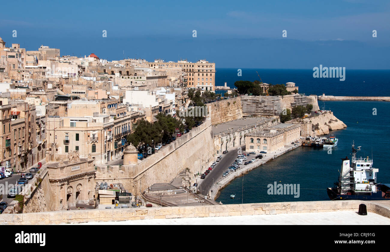 Valetta, der Hauptstadt der Insel Malta Stockfoto