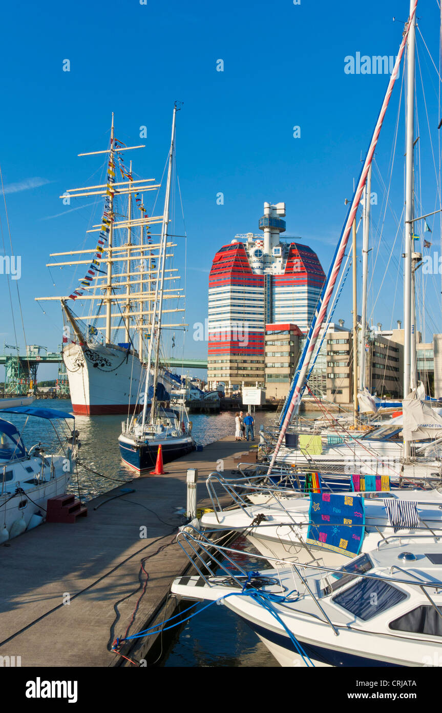 Uitken Suche bekannt wie der Lippenstift und verschiedene Boote und Yachten in Göteborg Göteborg Schweden EU Europa Hafen Stockfoto