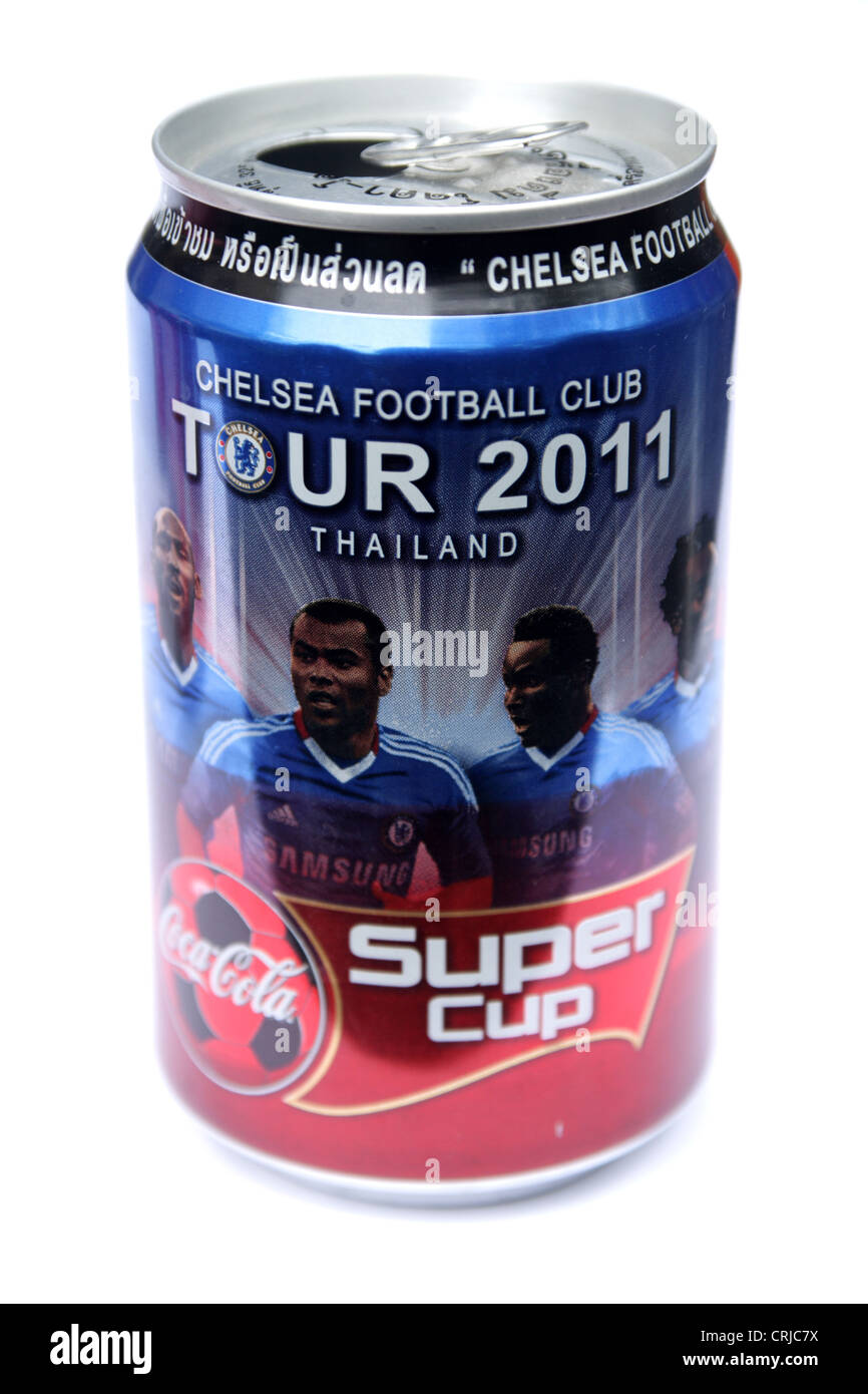 Coca Cola kann Chelsea Fußball Tour 2011 Thailand Stockfoto
