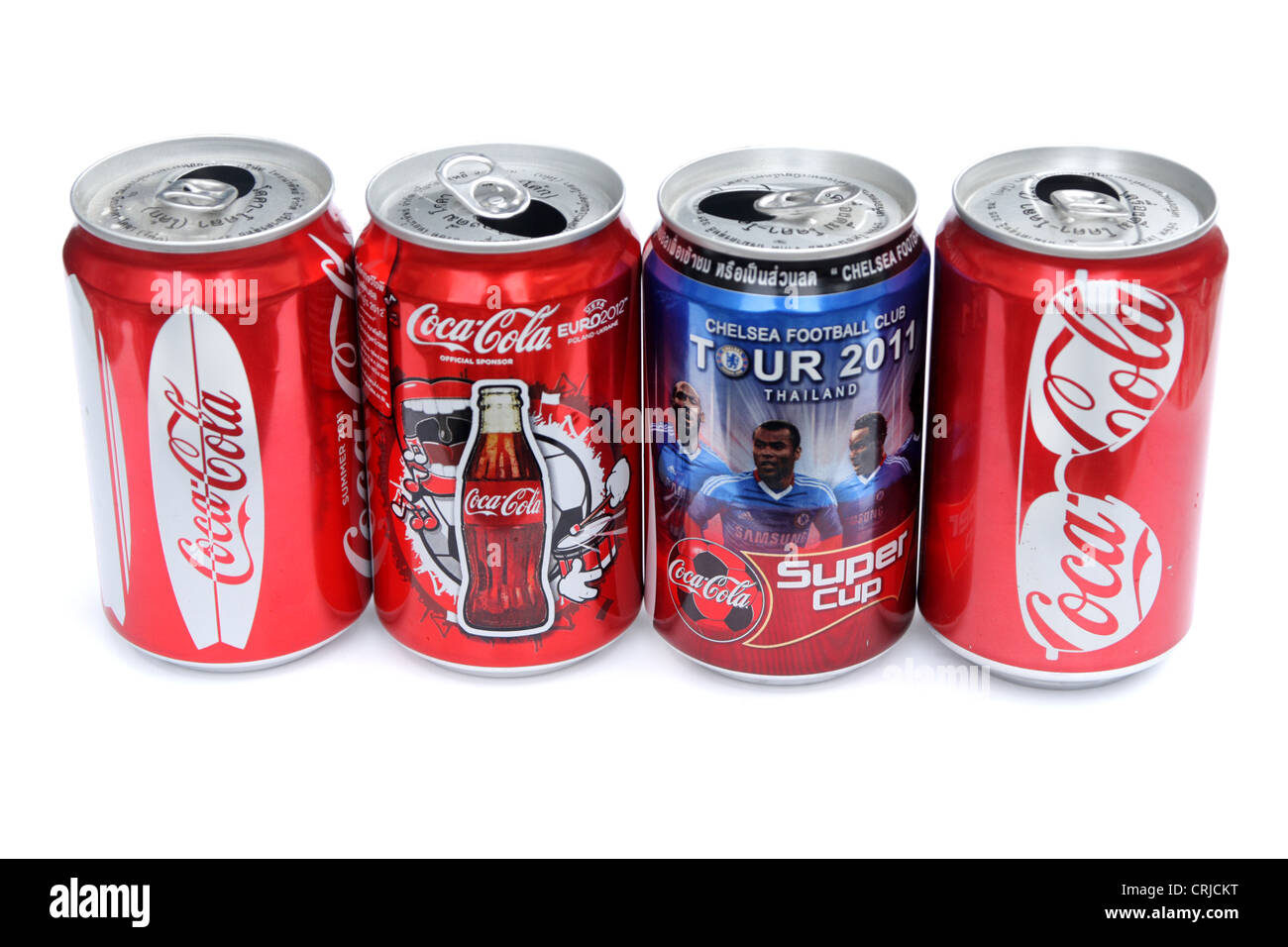 Coca Coladosen Stockfoto