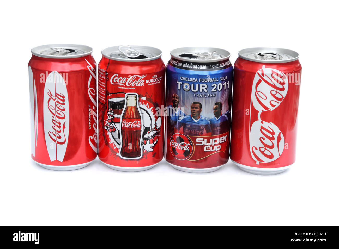 Coca Coladosen Stockfoto