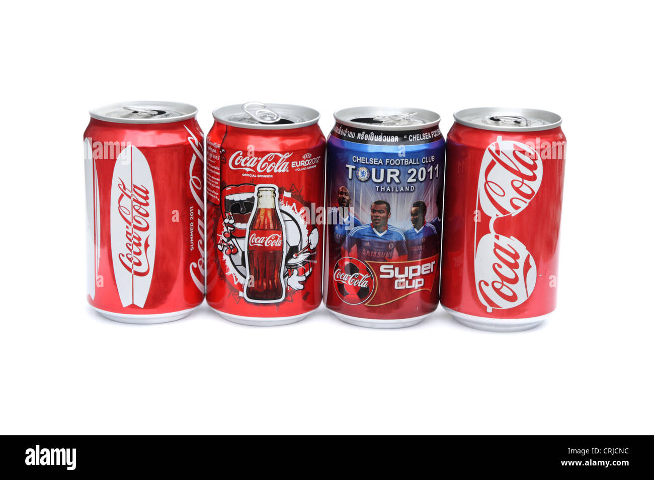Coca Coladosen Stockfoto