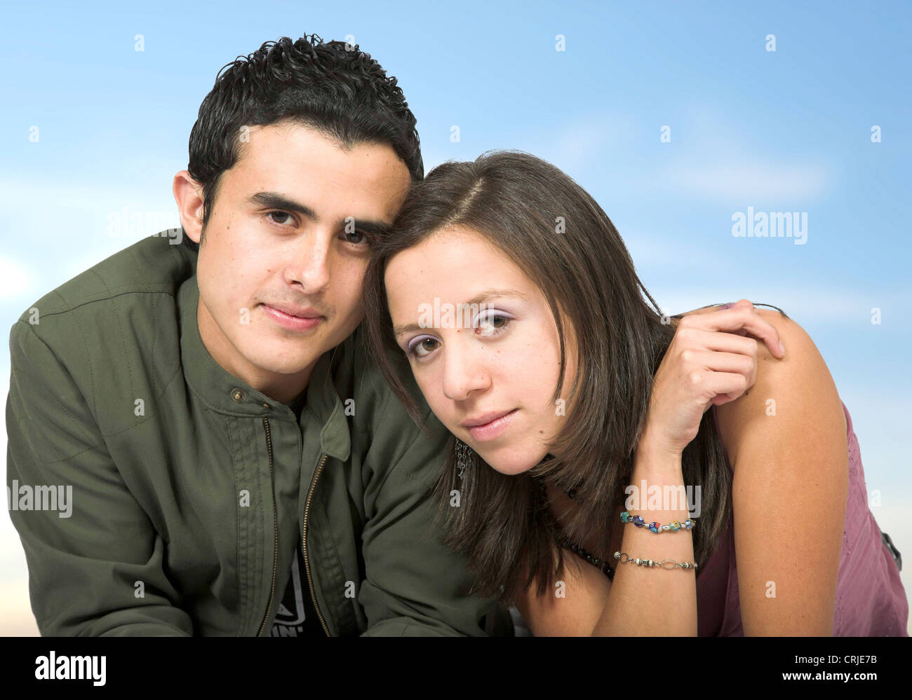 nettes Paar im freien Stockfoto