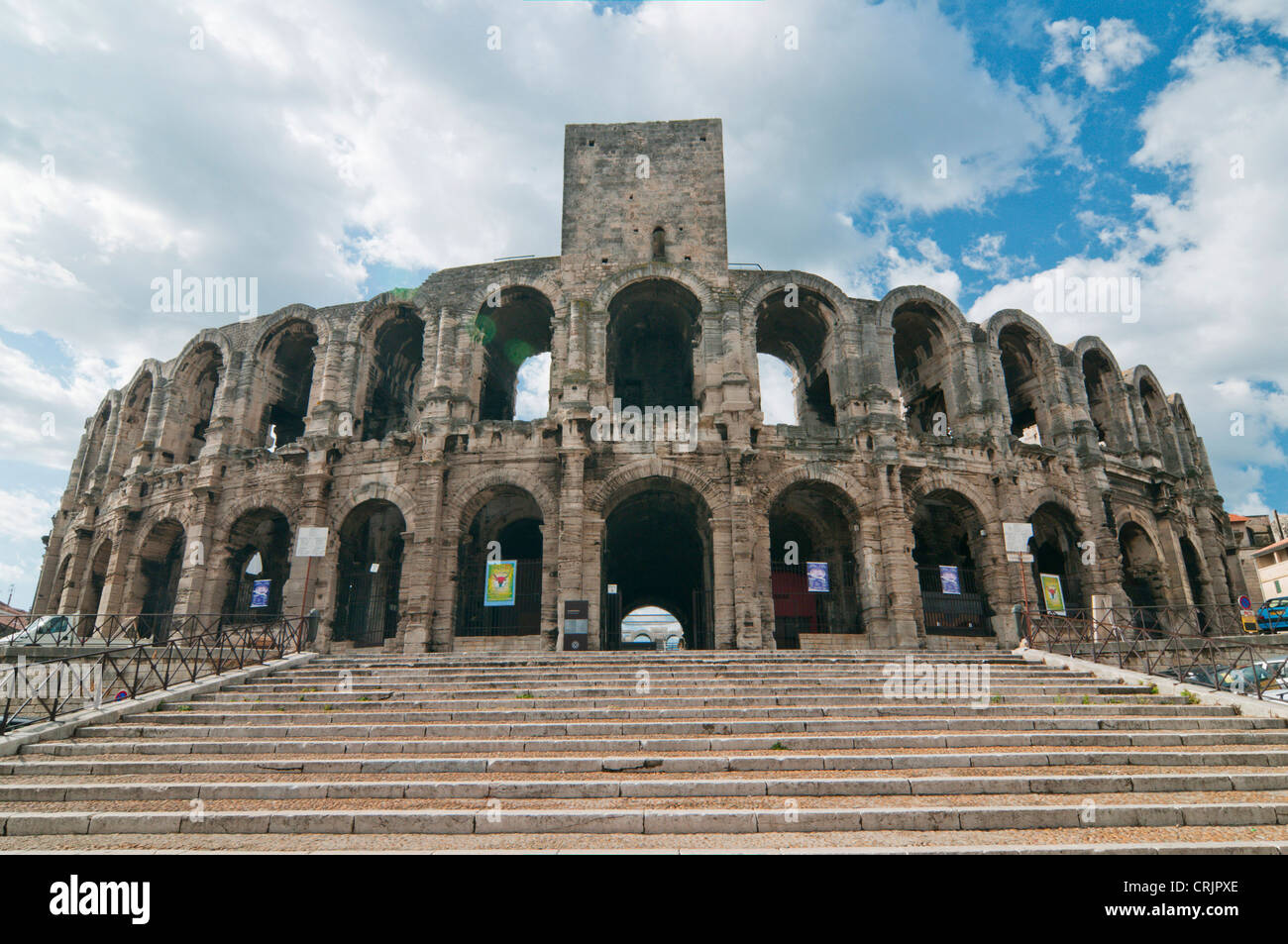 Amphitheater von Arles, Frankreich, Provence, Camargue, Arles Stockfoto