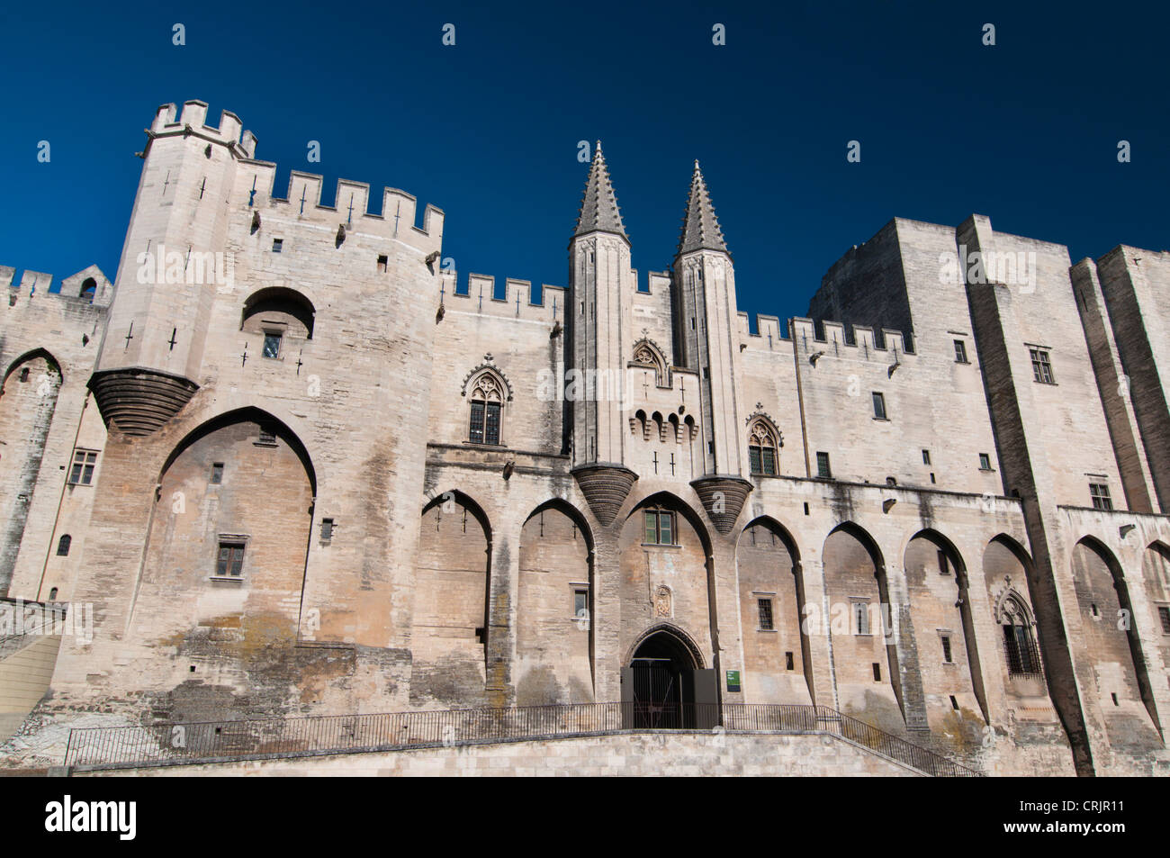 Palais des Papes in Avignon, Frankreich, Provence-Alpes-C Te d ' Azur, Avignon Stockfoto