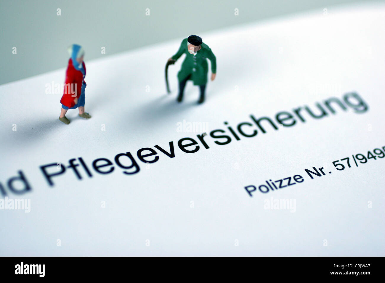 Pflegeversicherung Stockfoto