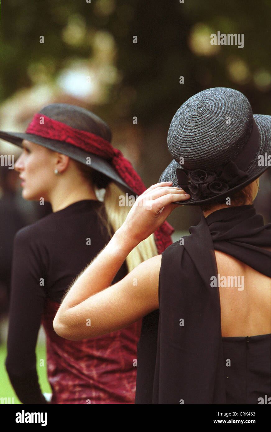 Schoene Huete auf der Rennbahn Stockfoto