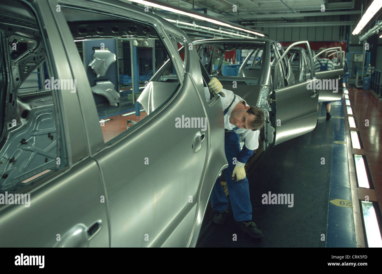 Karosserien bei DaimlerChrysler Stockfoto